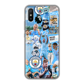 Силиконовый чехол на Xiaomi RedMi 9A с принтом Man City Манчестер Сити Силиконовый чехол на Xiaomi RedMi 9A с принтом Man City Манчестер Сити