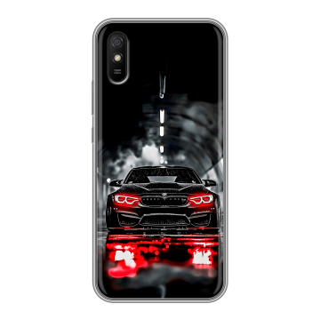 Силиконовый чехол на Xiaomi RedMi 9A с принтом BMW БМВ Силиконовый чехол на Xiaomi RedMi 9A с принтом BMW БМВ