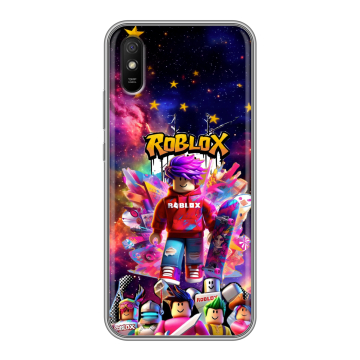 Силиконовый чехол на Xiaomi RedMi 9A с принтом Roblox Роблокс Силиконовый чехол на Xiaomi RedMi 9A с принтом Roblox Роблокс
