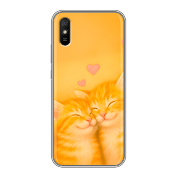 Силиконовый чехол на Xiaomi RedMi 9A с принтом Милые котята Силиконовый чехол на Xiaomi RedMi 9A с принтом Милые котята