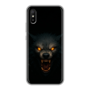 Силиконовый чехол на Xiaomi RedMi 9A с принтом Волк Силиконовый чехол на Xiaomi RedMi 9A с принтом Волк