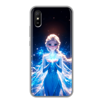 Силиконовый чехол на Xiaomi RedMi 9A с принтом Холодное сердце Frozen Силиконовый чехол на Xiaomi RedMi 9A с принтом Холодное сердце Frozen