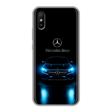 Силиконовый чехол на Xiaomi RedMi 9A с принтом Mercedes Мерседес Силиконовый чехол на Xiaomi RedMi 9A с принтом Mercedes Мерседес