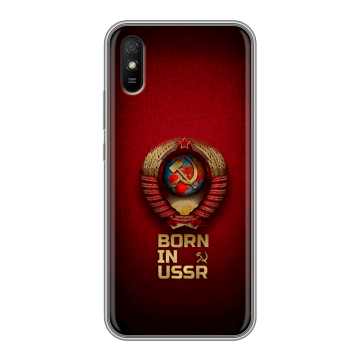 Силиконовый чехол на Xiaomi RedMi 9A с принтом Флаг Герб СССР Силиконовый чехол на Xiaomi RedMi 9A с принтом Флаг Герб СССР