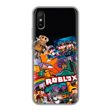 Силиконовый чехол на Xiaomi RedMi 9A с принтом Roblox Роблокс Силиконовый чехол на Xiaomi RedMi 9A с принтом Roblox Роблокс