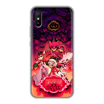 Силиконовый чехол на Xiaomi RedMi 9A с принтом Hazbin Hotel Отель Хазбин Силиконовый чехол на Xiaomi RedMi 9A с принтом Hazbin Hotel Отель Хазбин