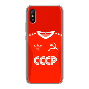 Силиконовый чехол на Xiaomi RedMi 9A с принтом Флаг Герб СССР Силиконовый чехол на Xiaomi RedMi 9A с принтом Флаг Герб СССР
