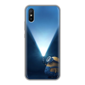 Силиконовый чехол на Xiaomi RedMi 9A с принтом Миньоны Силиконовый чехол на Xiaomi RedMi 9A с принтом Миньоны