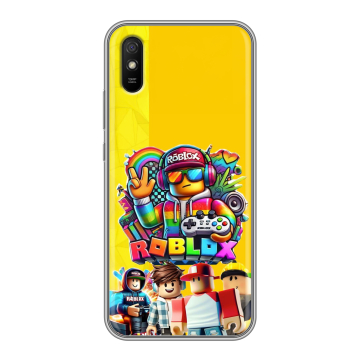 Силиконовый чехол на Xiaomi RedMi 9A с принтом Roblox Роблокс Силиконовый чехол на Xiaomi RedMi 9A с принтом Roblox Роблокс