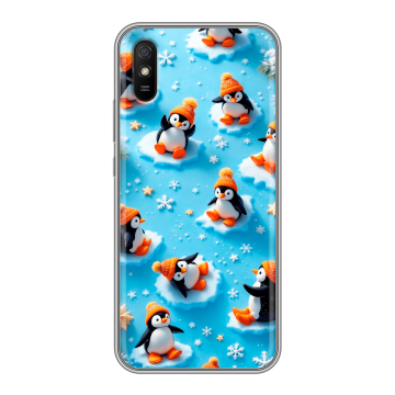 Силиконовый чехол на Xiaomi RedMi 9A с принтом Новый год Силиконовый чехол на Xiaomi RedMi 9A с принтом Новый год