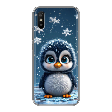 Силиконовый чехол на Xiaomi RedMi 9A с принтом Новый год Силиконовый чехол на Xiaomi RedMi 9A с принтом Новый год