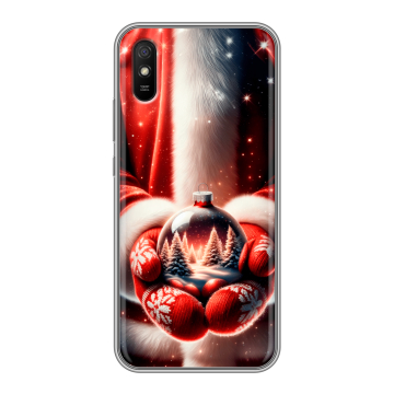 Силиконовый чехол на Xiaomi RedMi 9A с принтом Новый год Силиконовый чехол на Xiaomi RedMi 9A с принтом Новый год