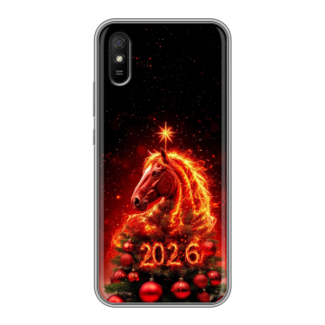 Силиконовый чехол на Xiaomi RedMi 9A с принтом Новый год Силиконовый чехол на Xiaomi RedMi 9A с принтом Новый год