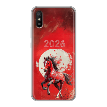 Силиконовый чехол на Xiaomi RedMi 9A с принтом Новый год Силиконовый чехол на Xiaomi RedMi 9A с принтом Новый год
