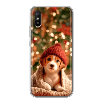 Силиконовый чехол на Xiaomi RedMi 9A с принтом Новый год Силиконовый чехол на Xiaomi RedMi 9A с принтом Новый год