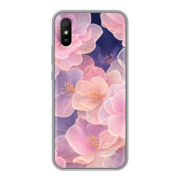 Силиконовый чехол на Xiaomi RedMi 9A с принтом женский Силиконовый чехол на Xiaomi RedMi 9A с принтом женский