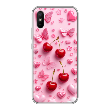 Силиконовый чехол на Xiaomi RedMi 9A с принтом для девочек Силиконовый чехол на Xiaomi RedMi 9A с принтом для девочек