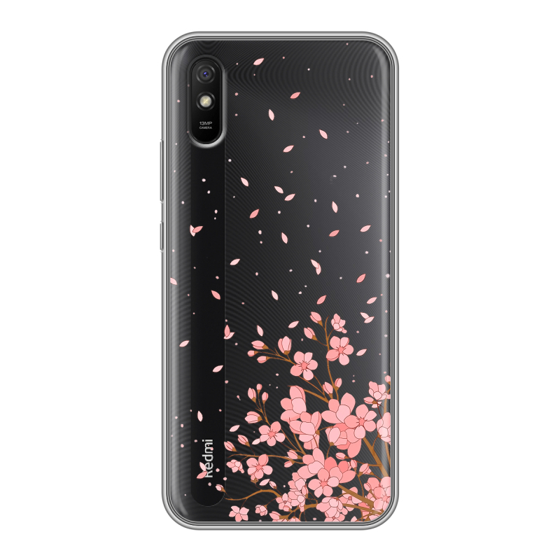Силиконовый чехол на Xiaomi RedMi 9A с принтом Ветка сакуры Силиконовый чехол на Xiaomi RedMi 9A с принтом Ветка сакуры