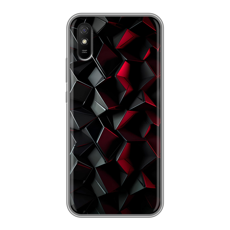 Силиконовый чехол на Xiaomi RedMi 9A с принтом Абстракция Силиконовый чехол на Xiaomi RedMi 9A с принтом Абстракция