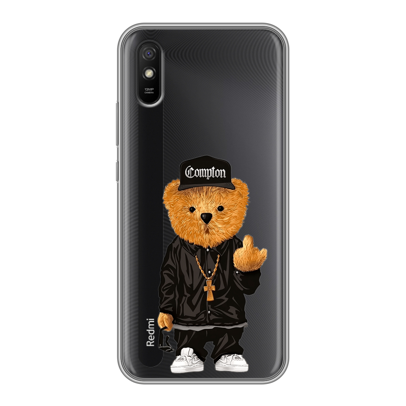 Силиконовый чехол на Xiaomi RedMi 9A с принтом Мишка Силиконовый чехол на Xiaomi RedMi 9A с принтом Мишка