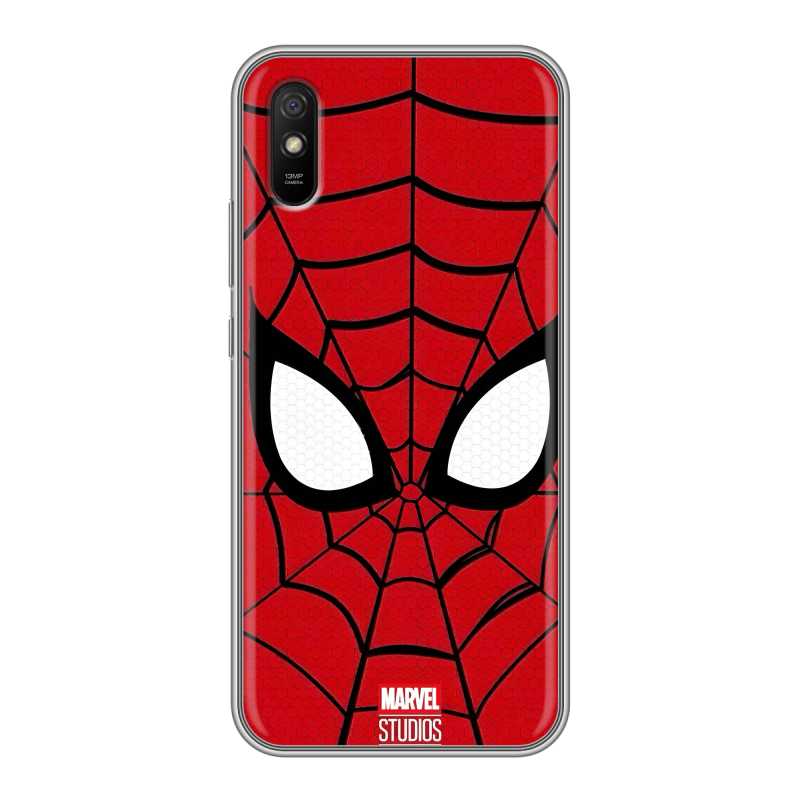 Силиконовый противоударный чехол на Xiaomi RedMi 9A с принтом человек паук spiderman Силиконовый противоударный чехол на Xiaomi RedMi 9A с принтом человек паук spiderman