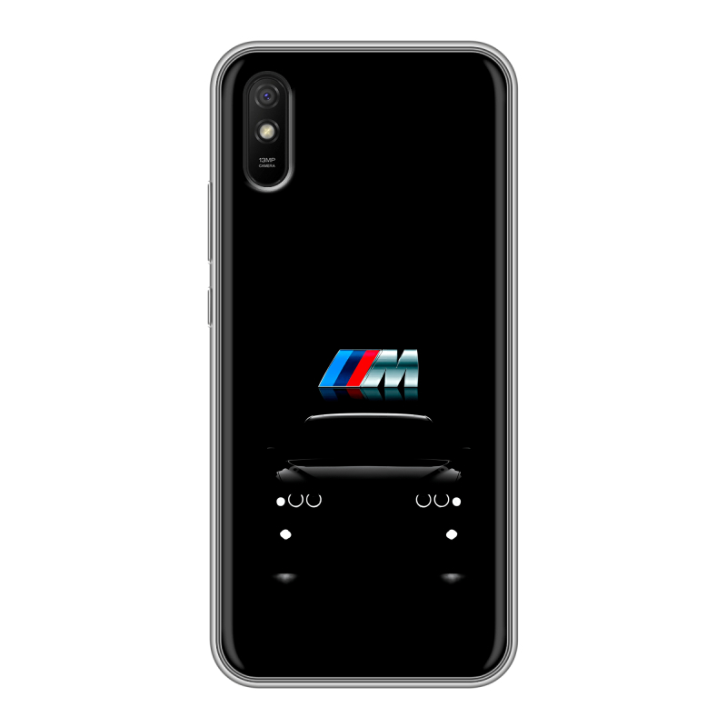 Силиконовый чехол на Xiaomi RedMi 9A с принтом БМВ BMW Силиконовый чехол на Xiaomi RedMi 9A с принтом БМВ BMW