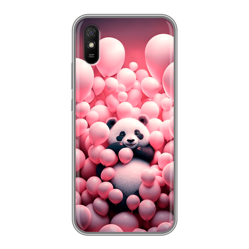 Силиконовый чехол на Xiaomi RedMi 9A с принтом Панда Силиконовый чехол на Xiaomi RedMi 9A с принтом Панда