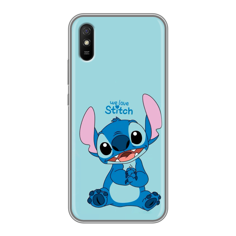Силиконовый чехол на Xiaomi RedMi 9A с принтом Лило и Стич Силиконовый чехол на Xiaomi RedMi 9A с принтом Лило и Стич