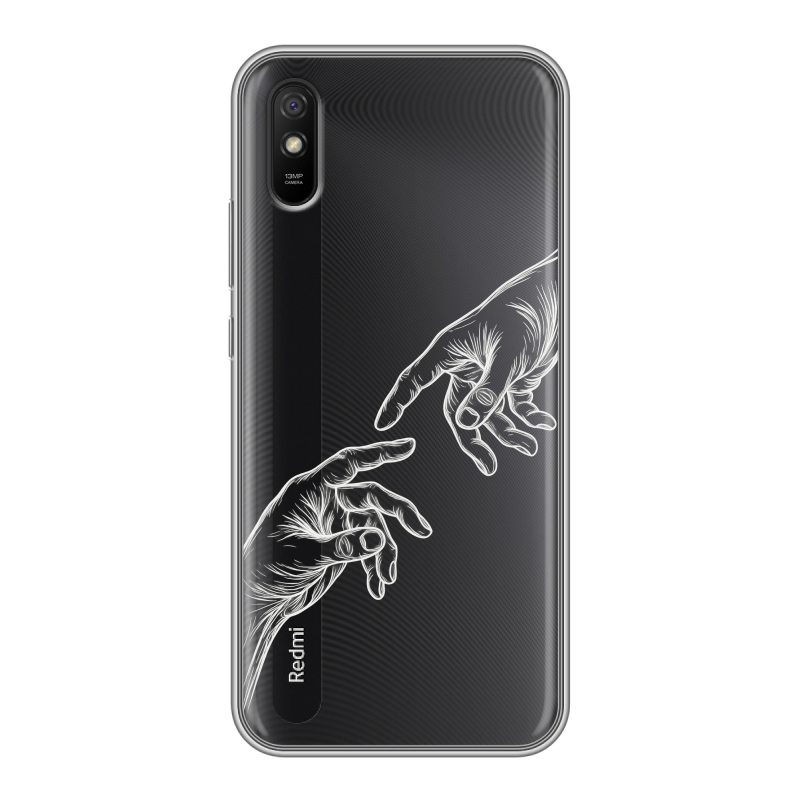 Силиконовый чехол на Xiaomi RedMi 9A с принтом Сотворение мира Силиконовый чехол на Xiaomi RedMi 9A с принтом Сотворение мира