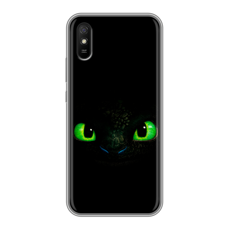 Силиконовый противоударный чехол на Xiaomi RedMi 9A с принтом Как приручить дракона Силиконовый противоударный чехол на Xiaomi RedMi 9A с принтом Как приручить дракона