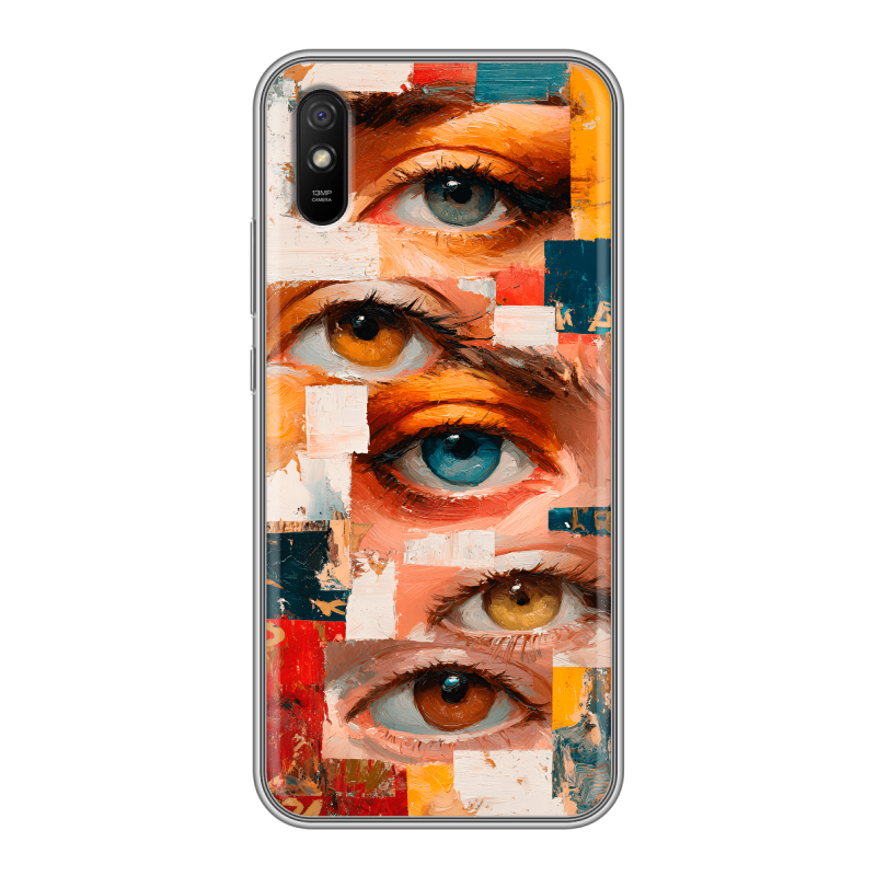 Силиконовый чехол на Xiaomi RedMi 9A с принтом Модный принт Силиконовый чехол на Xiaomi RedMi 9A с принтом Модный принт
