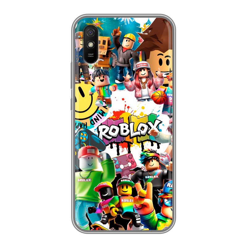 Силиконовый чехол на Xiaomi RedMi 9A с принтом Roblox Роблокс Силиконовый чехол на Xiaomi RedMi 9A с принтом Roblox Роблокс