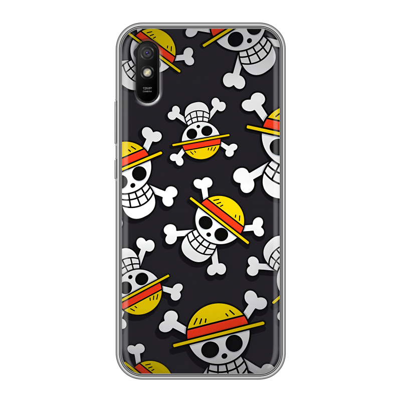 Силиконовый противоударный чехол на Xiaomi RedMi 9A с принтом One Piece Ван Пис Силиконовый противоударный чехол на Xiaomi RedMi 9A с принтом One Piece Ван Пис