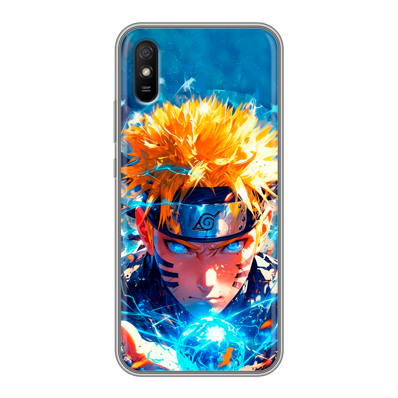 Силиконовый противоударный чехол на Xiaomi RedMi 9A с принтом Аниме Наруто Naruto Силиконовый противоударный чехол на Xiaomi RedMi 9A с принтом Аниме Наруто Naruto