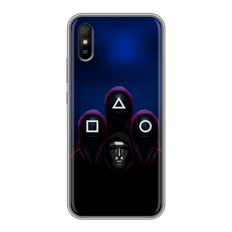 Силиконовый чехол на Xiaomi RedMi 9A с принтом Игра Кальмара Силиконовый чехол на Xiaomi RedMi 9A с принтом Игра Кальмара