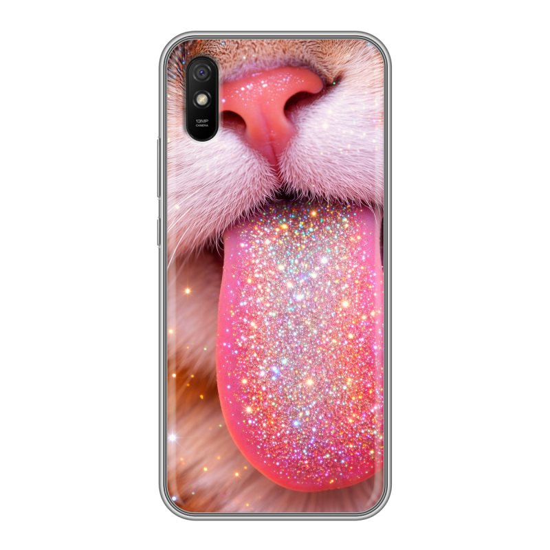 Силиконовый противоударный чехол на Xiaomi RedMi 9A с принтом для девочек Силиконовый противоударный чехол на Xiaomi RedMi 9A с принтом для девочек