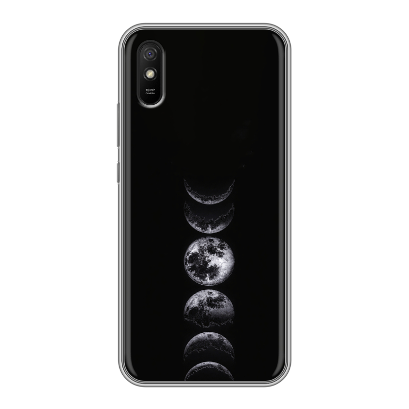 Силиконовый противоударный чехол на Xiaomi RedMi 9A с принтом женский Силиконовый противоударный чехол на Xiaomi RedMi 9A с принтом женский