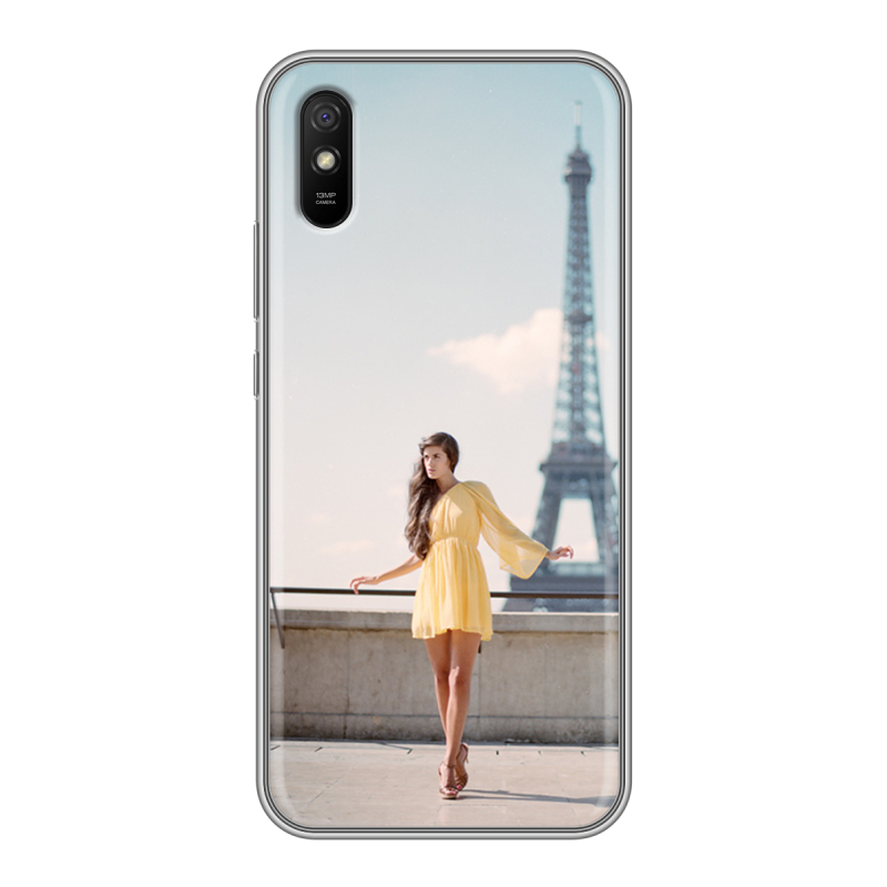 Силиконовый противоударный чехол на Xiaomi RedMi 9A с принтом Париж Силиконовый противоударный чехол на Xiaomi RedMi 9A с принтом Париж