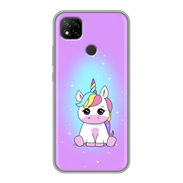 Силиконовый чехол на Xiaomi RedMi 9C с принтом Единорог Силиконовый чехол на Xiaomi RedMi 9C с принтом Единорог