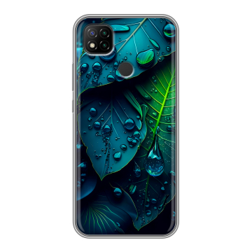 Силиконовый чехол на Xiaomi RedMi 9C с принтом Листья Силиконовый чехол на Xiaomi RedMi 9C с принтом Листья