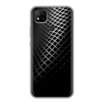 Силиконовый чехол на Xiaomi RedMi 9C с принтом Текстура металла Силиконовый чехол на Xiaomi RedMi 9C с принтом Текстура металла
