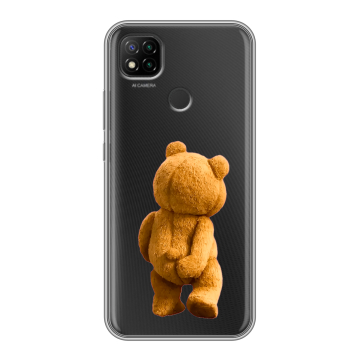 Силиконовый чехол на Xiaomi RedMi 9C с принтом Медведь Силиконовый чехол на Xiaomi RedMi 9C с принтом Медведь