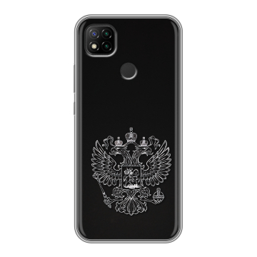 Силиконовый чехол на Xiaomi RedMi 9C с принтом Герб России Силиконовый чехол на Xiaomi RedMi 9C с принтом Герб России