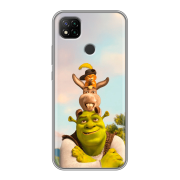 Силиконовый чехол на Xiaomi RedMi 9C с принтом Шрек Shrek