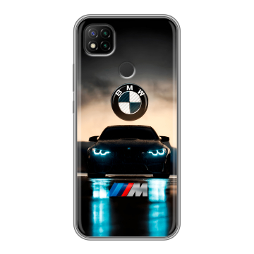 Силиконовый чехол на Xiaomi RedMi 9C с принтом БМВ BMW Силиконовый чехол на Xiaomi RedMi 9C с принтом БМВ BMW