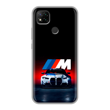 Силиконовый чехол на Xiaomi RedMi 9C с принтом БМВ BMW Силиконовый чехол на Xiaomi RedMi 9C с принтом БМВ BMW