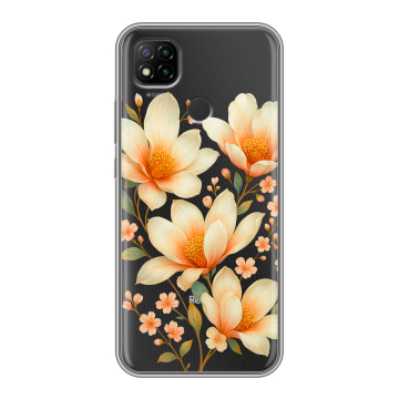 Силиконовый чехол на Xiaomi RedMi 9C с принтом Цветы