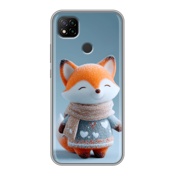 Силиконовый чехол на Xiaomi RedMi 9C с принтом Лиса