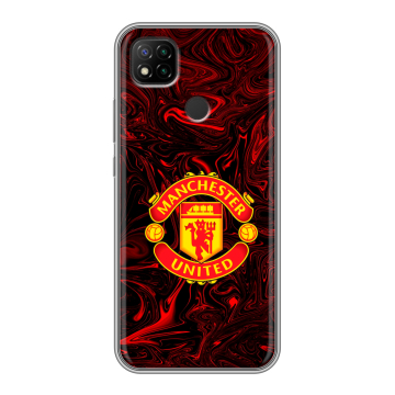 Силиконовый чехол на Xiaomi RedMi 9C с принтом Manchester United