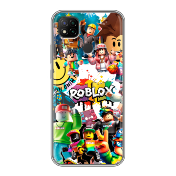 Силиконовый чехол на Xiaomi RedMi 9C с принтом Roblox Роблокс Силиконовый чехол на Xiaomi RedMi 9C с принтом Roblox Роблокс